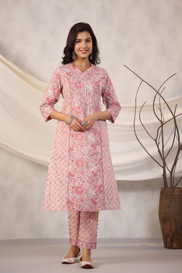 Rayon Printed Kurti – Floral Design